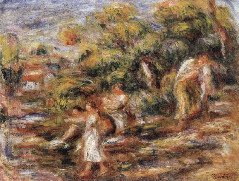Pierre Renoir The Washerwomen